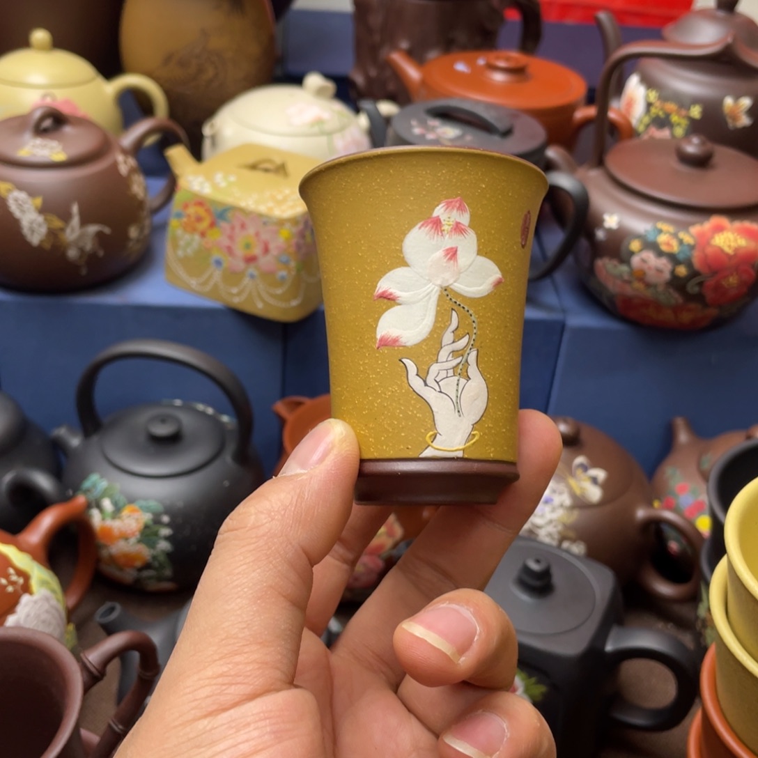 茶杯红泥紫砂主人杯60cc