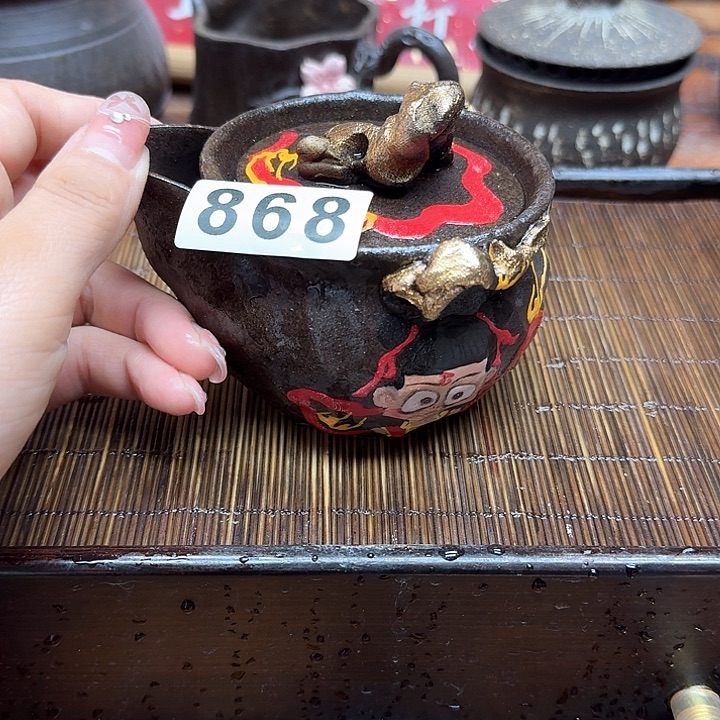 纯手工制作粗陶茶具