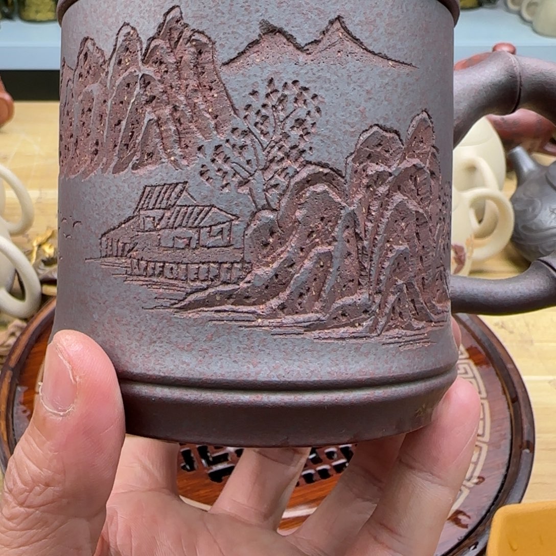 茶杯紫砂紫砂主人杯00002200220