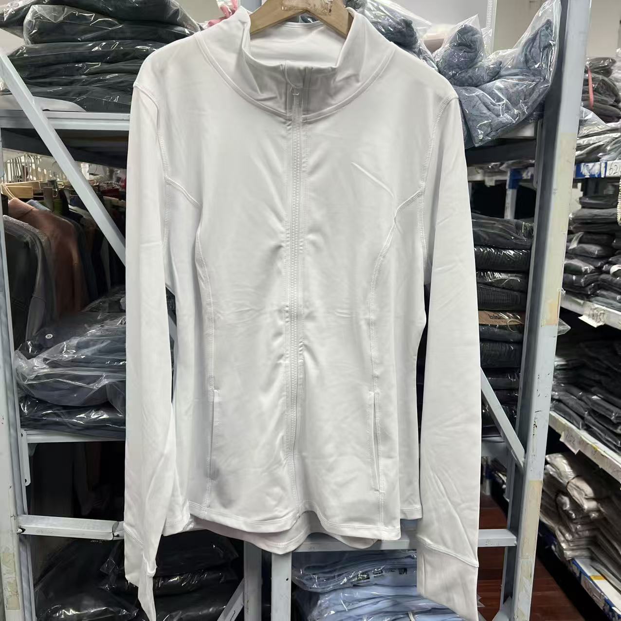 福惜 瑜伽服上衣弹力拉链衫外套 7941