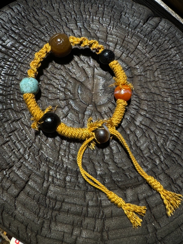 烏梵原创设计手工编绳手链古珠古风—焚香