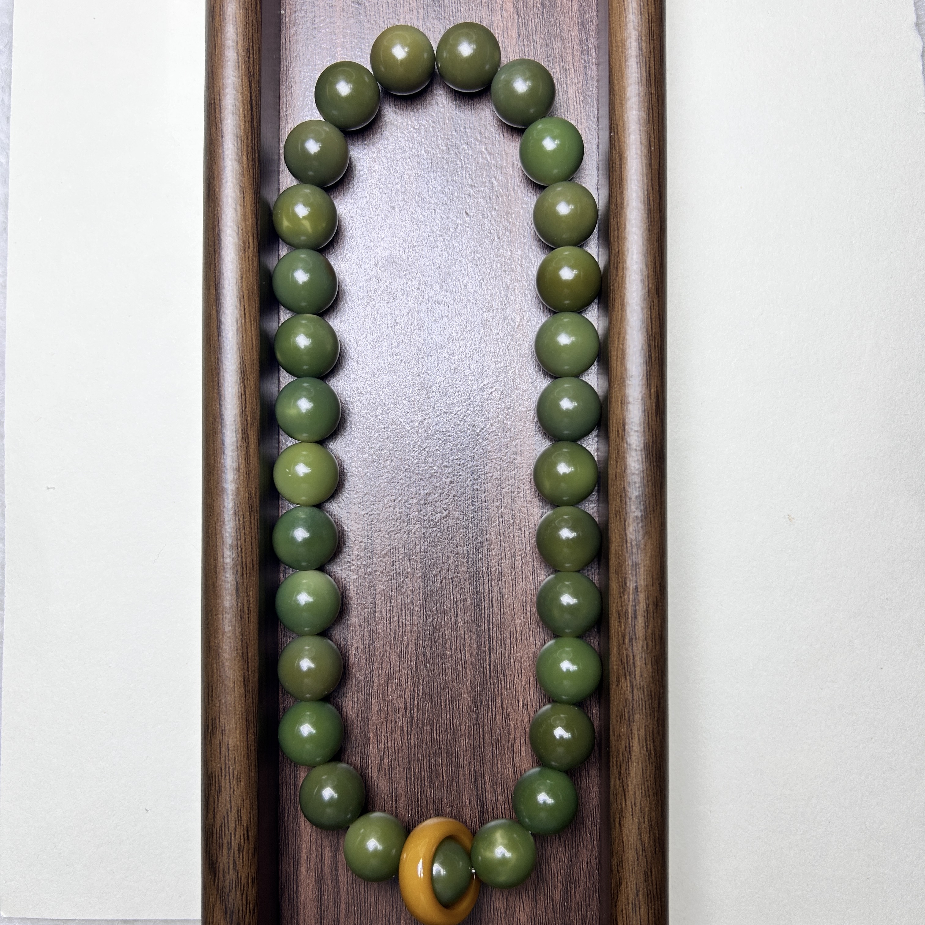 非金属木质手链 菩提根手持15mm 珠子29颗