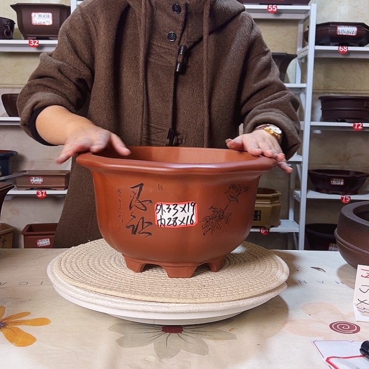 紫砂花盆紫砂花盆