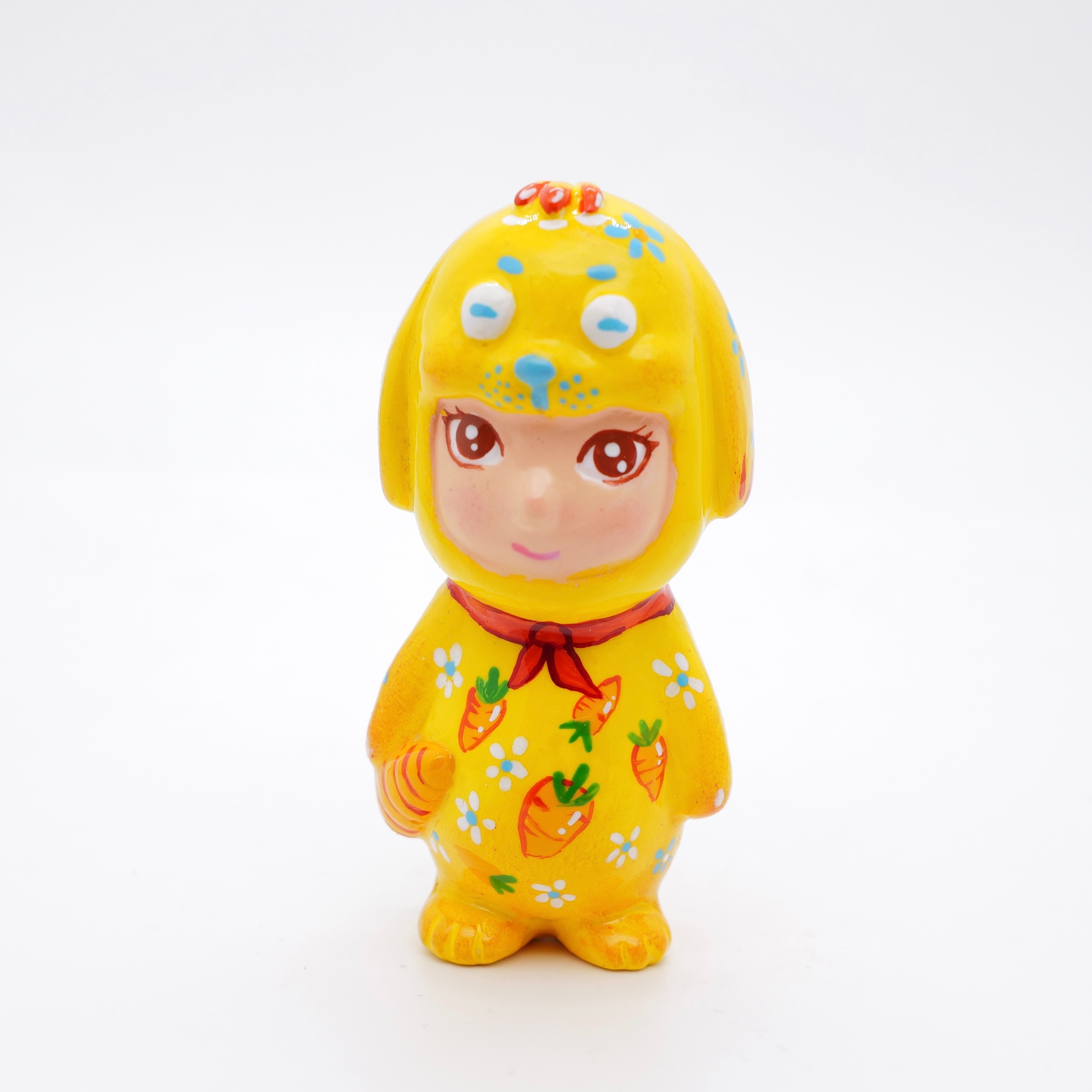 PM 王甜心工作室《兔子娃娃》石膏作品，仅一件（非王甜心本人绘画）