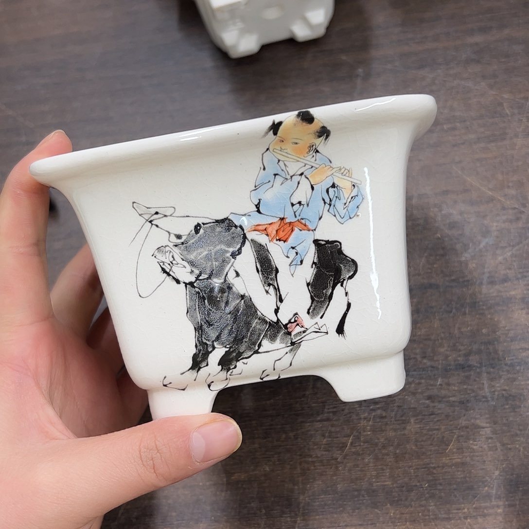 紫砂花盆280号微瑕13/9cm