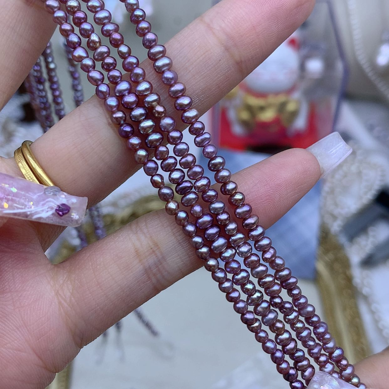 【闪购商品】淡水珍珠颈饰银S925镶嵌