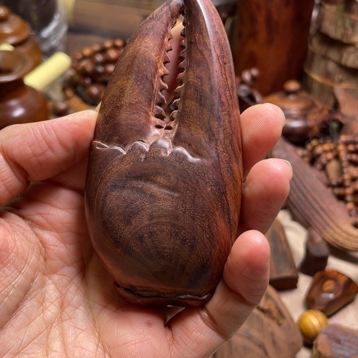 木海南黄花梨原料手把件