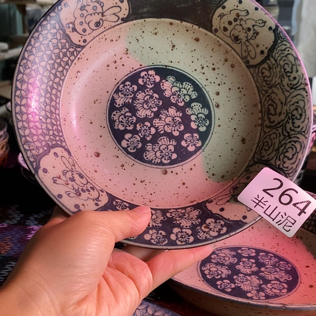 陶手工手绘青花高温陶瓷