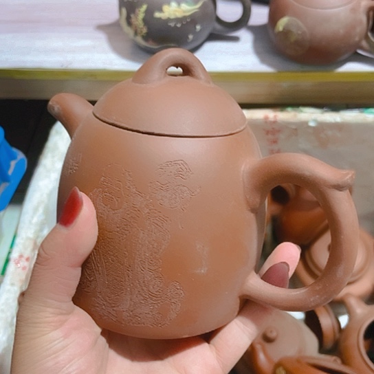 全手工，半手工制作宜兴紫砂壶