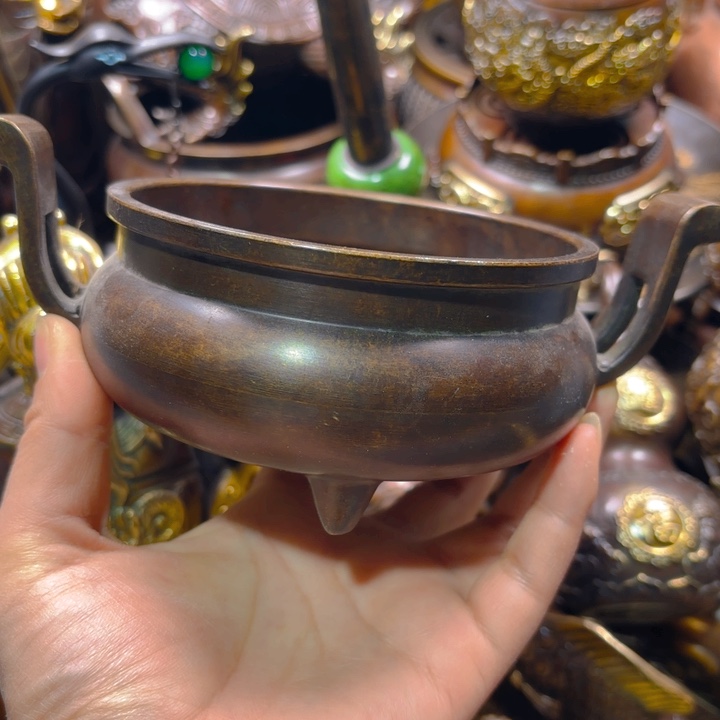 铜器摆件收收藏藏