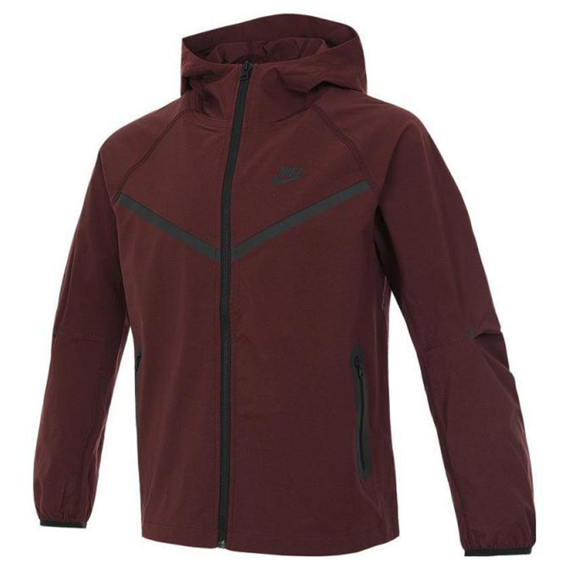 NIKE耐克男子B NSW TCH WVN FZ JKT - PD针织连帽外套HQ8911-652