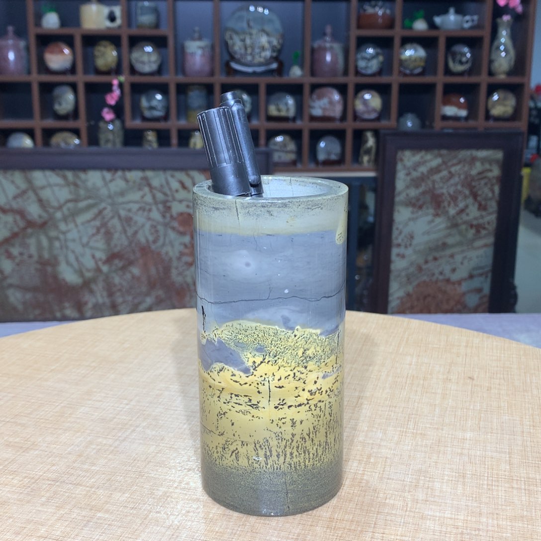 紫砂广西国画石，收藏观赏