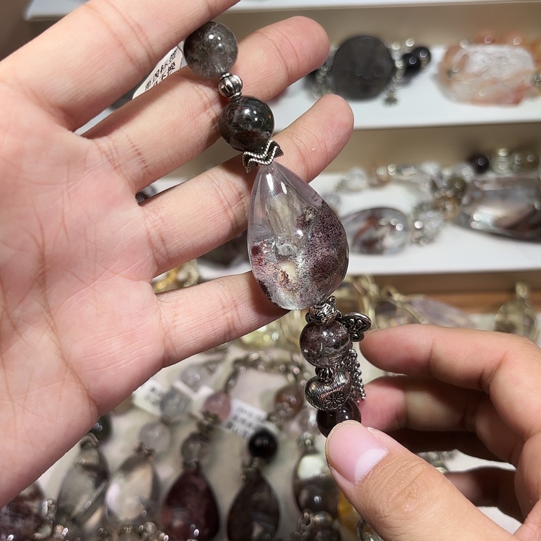 妹***饼水晶手链未镶嵌水晶