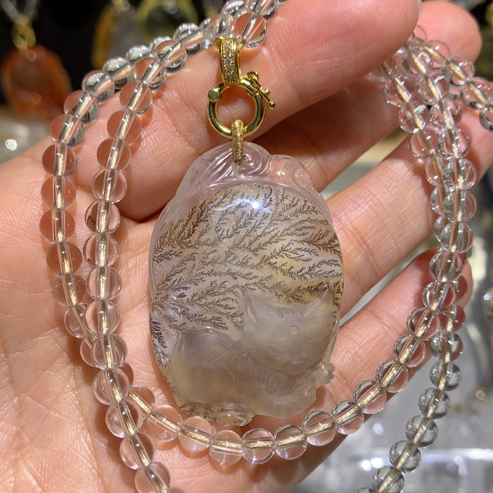 水晶颈饰未镶嵌天然