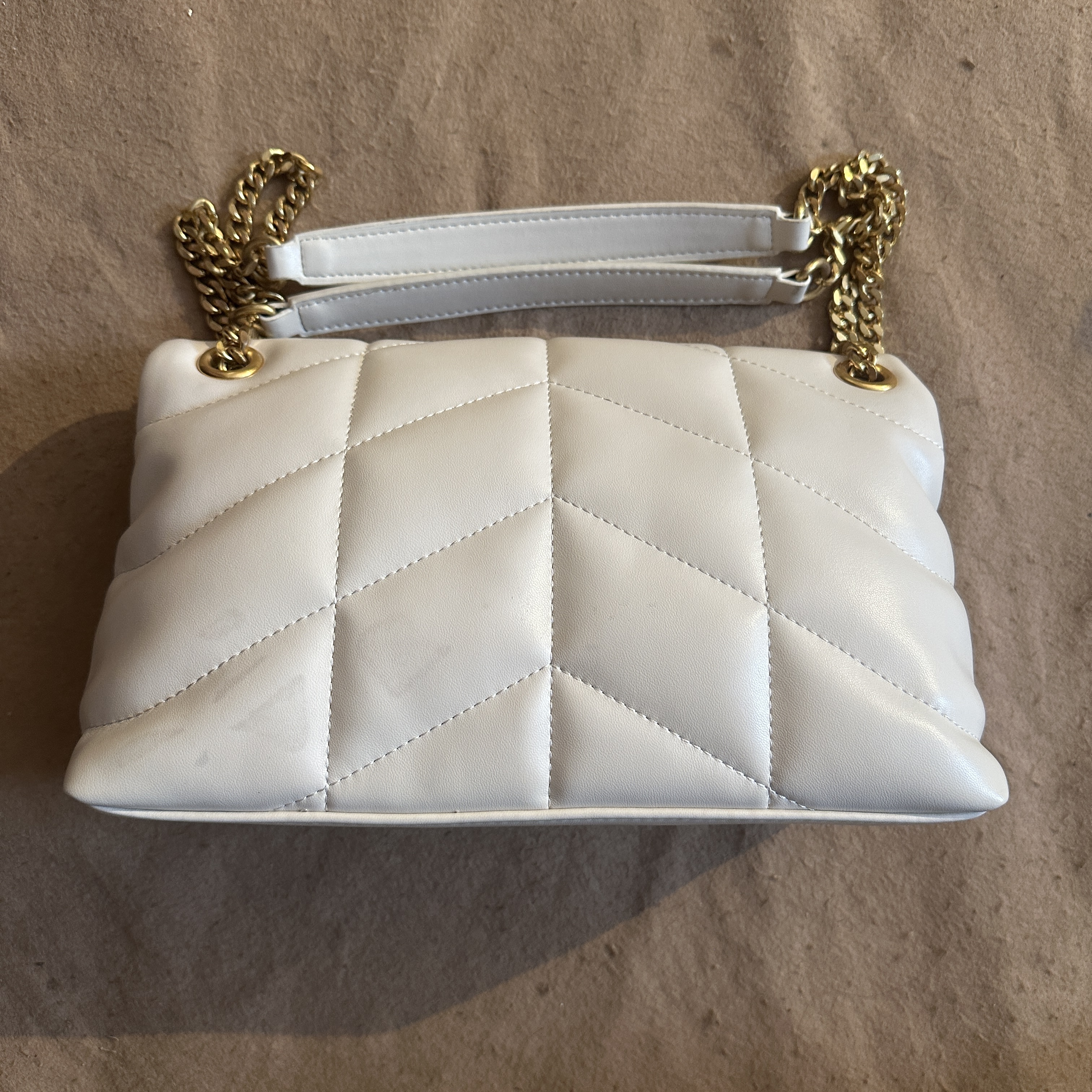 TOLEX2025新款时尚百搭云朵手工女包白色黑色28cm