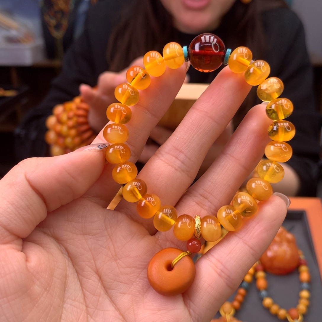 未镶嵌蜜蜡手串天然