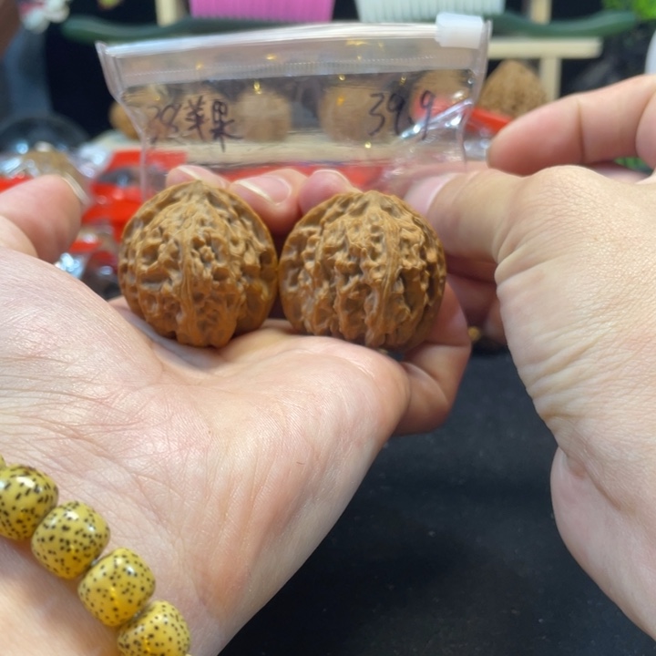 文玩核桃把件38苹果