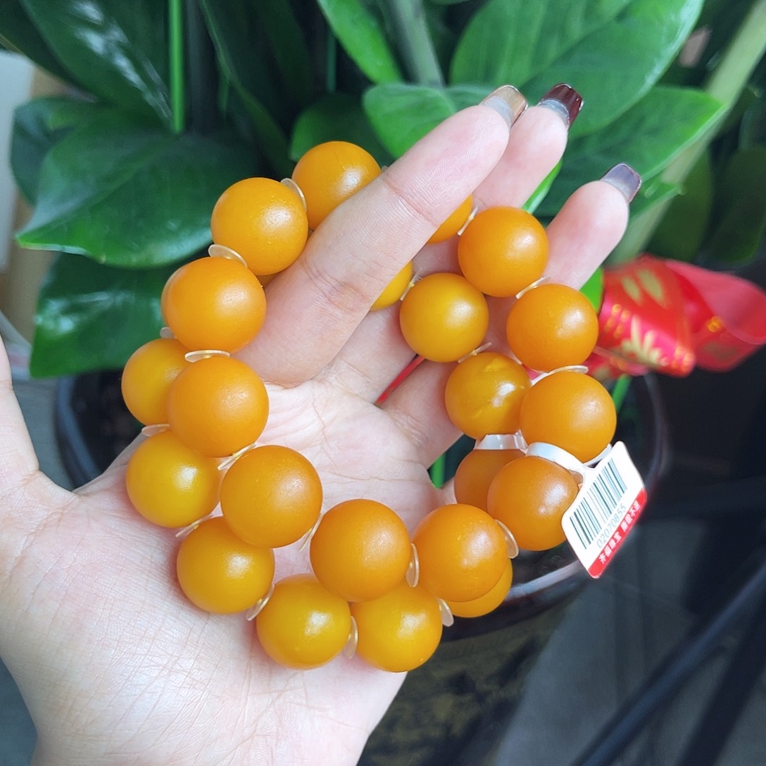 琥珀手链未镶嵌多样性发其一 18m