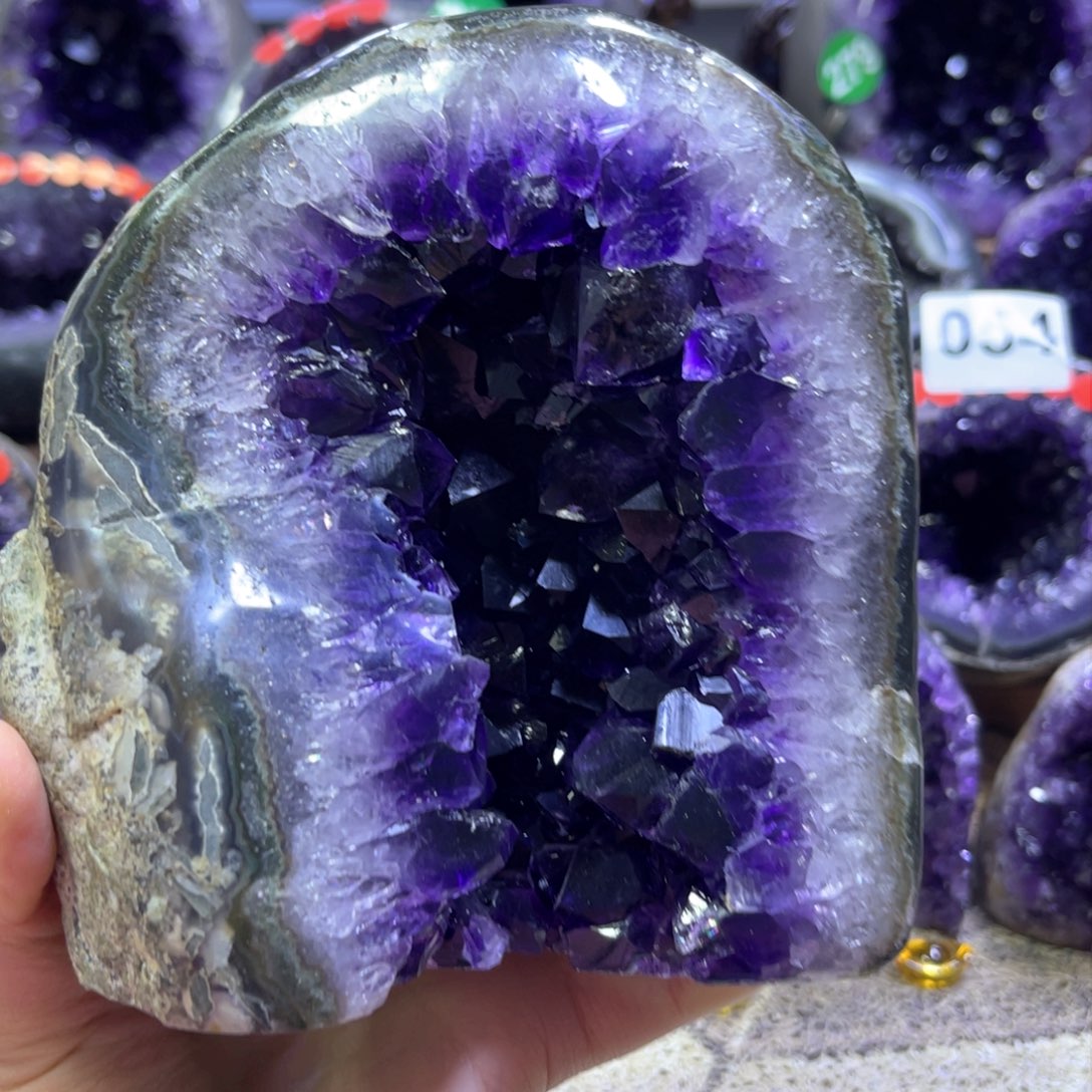 紫晶摆件未镶嵌紫水晶