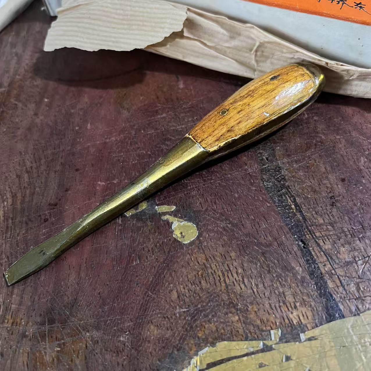 实木手柄螺丝刀老库存起子