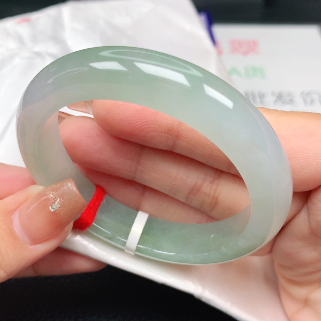 未镶嵌手镯翡翠54.55正圈