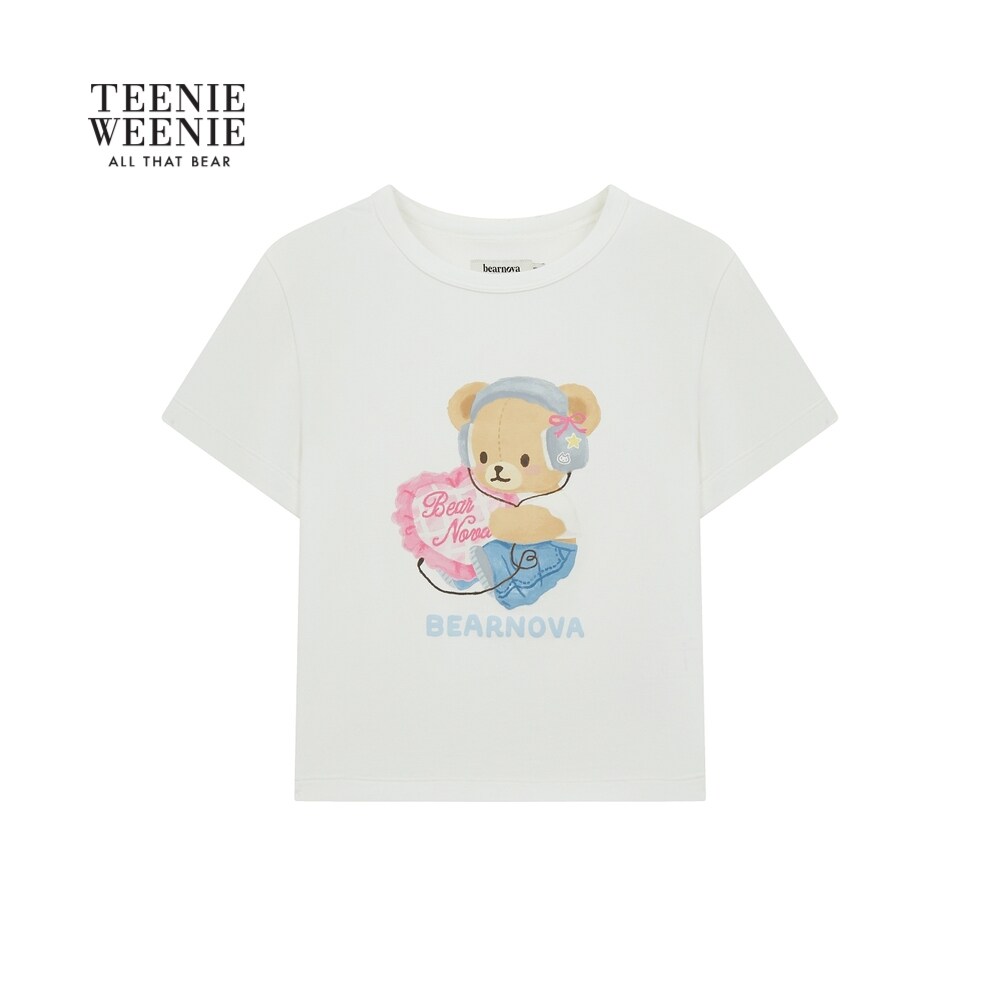 【政府补贴】TEENIEWEENIE bearnova小熊印花短袖T恤TYRW26A37A21NA
