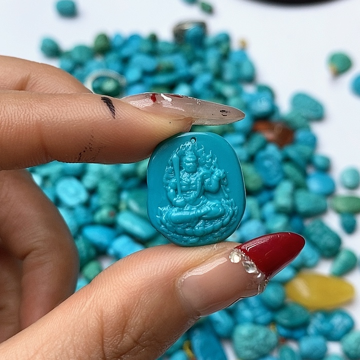 绿松石珠宝奇石未镶嵌