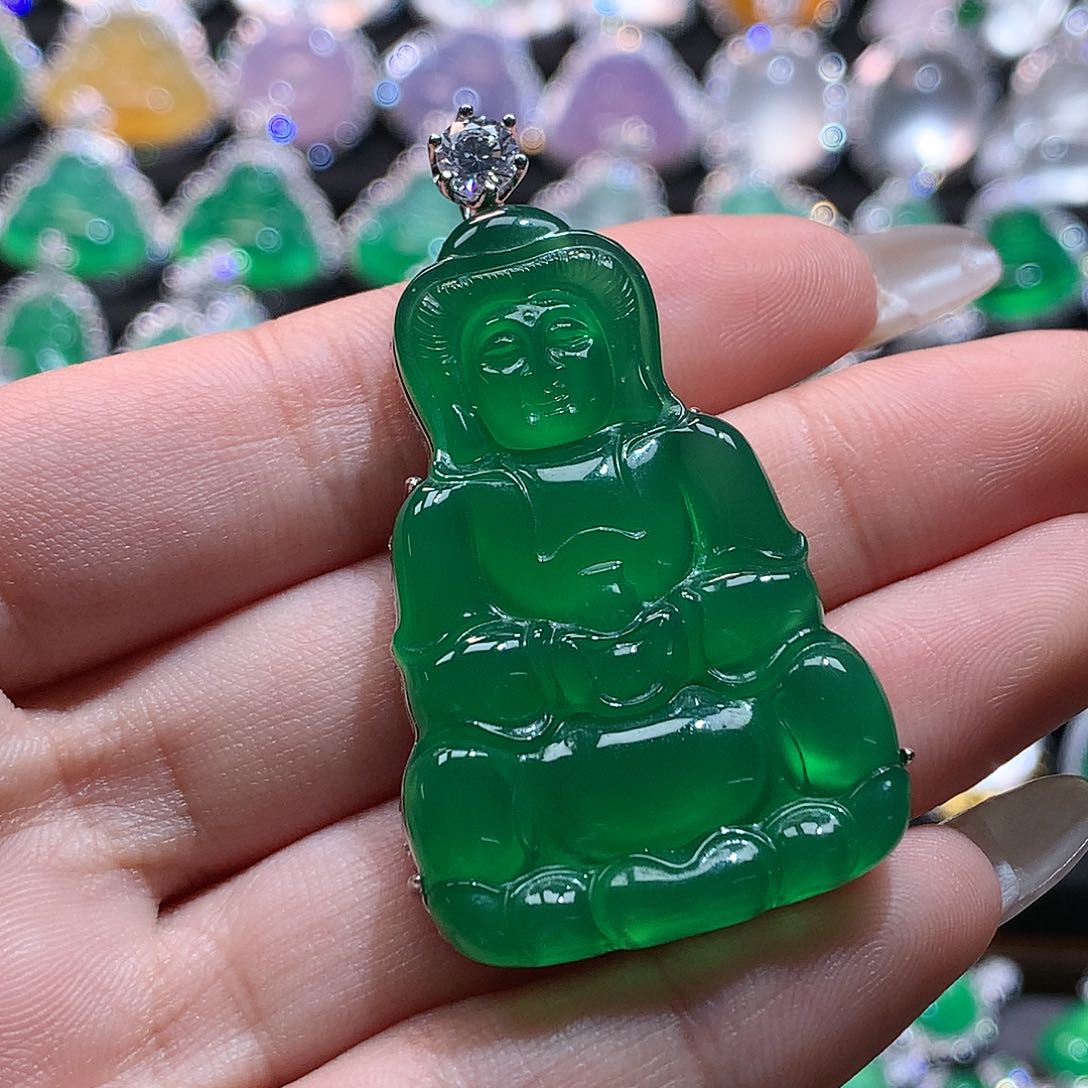 玛瑙/玉髓颈饰银S925镶嵌