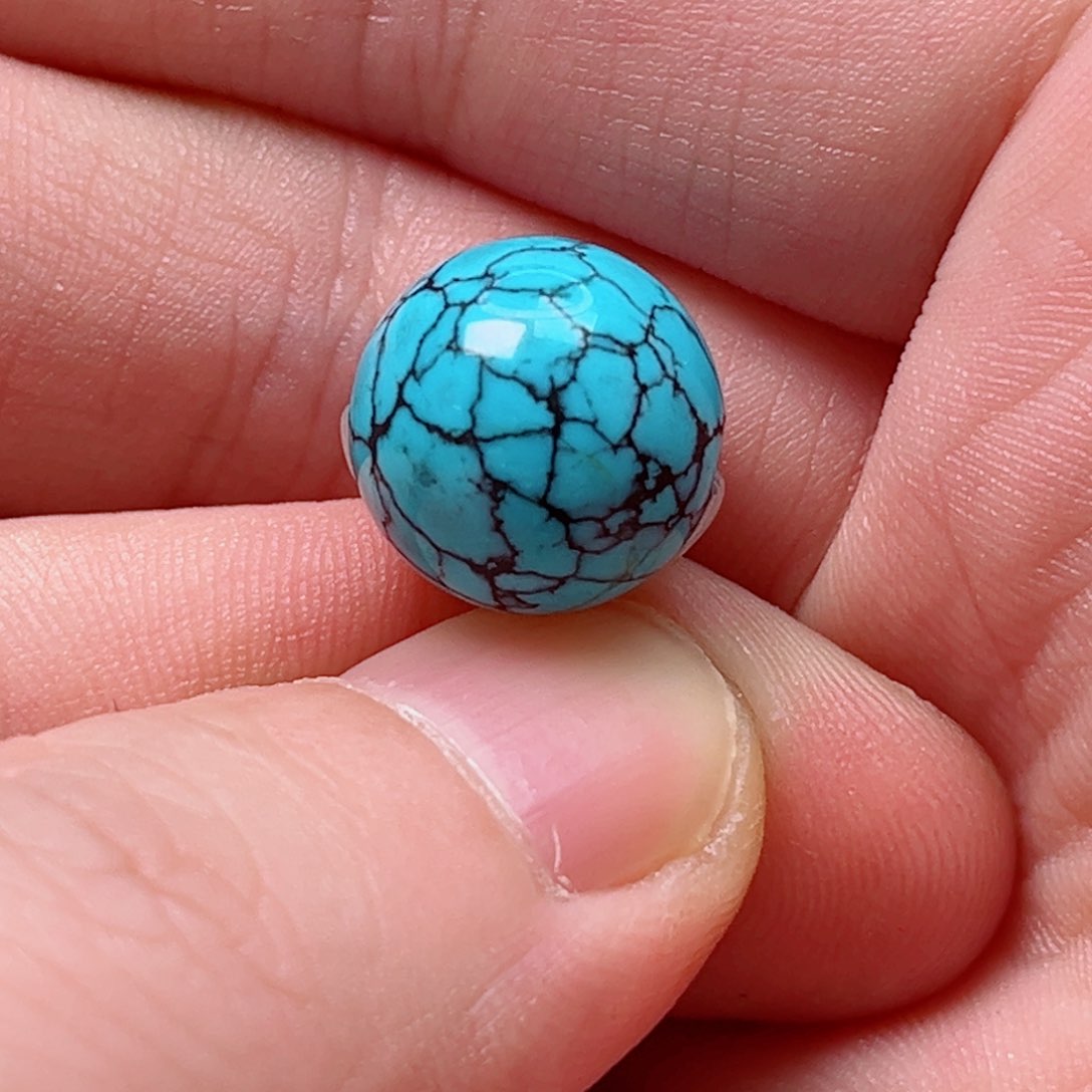 绿松石13.3圆珠未镶嵌