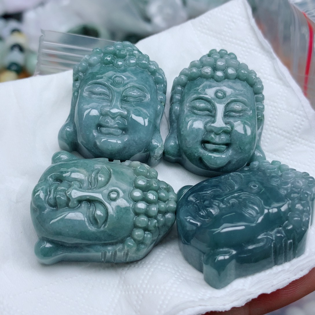 翡翠未镶嵌项链珠子翡翠