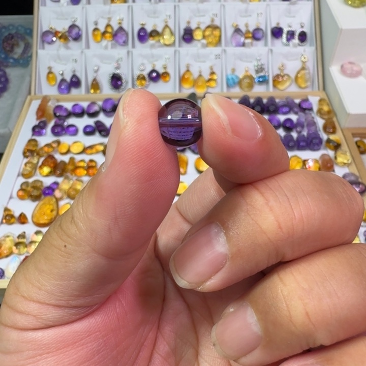 未镶嵌颈饰紫晶?*?吊坠