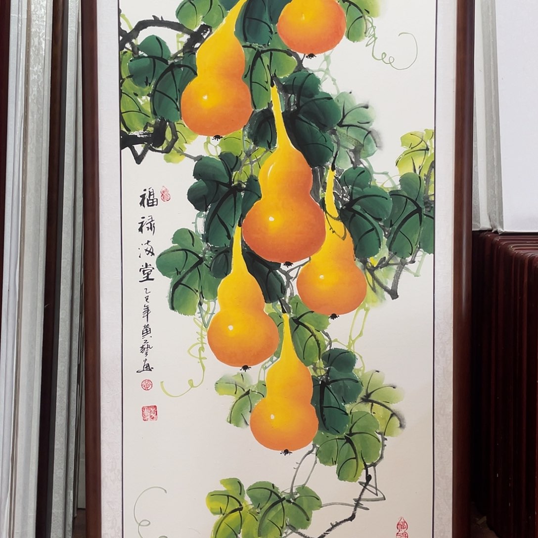 国画带框尺寸63*123厘米