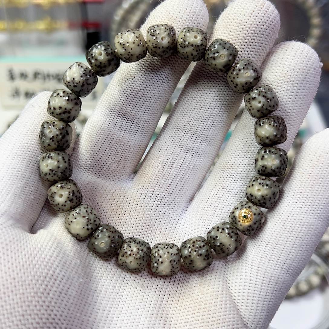 星月菩提手串10黑冰龙鳞a18