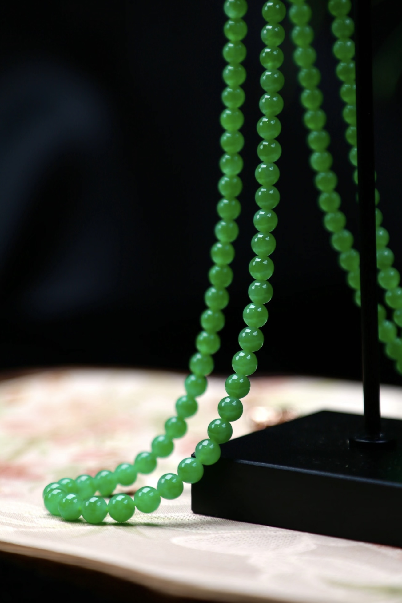缅甸天然翡翠散珠-项链 手串