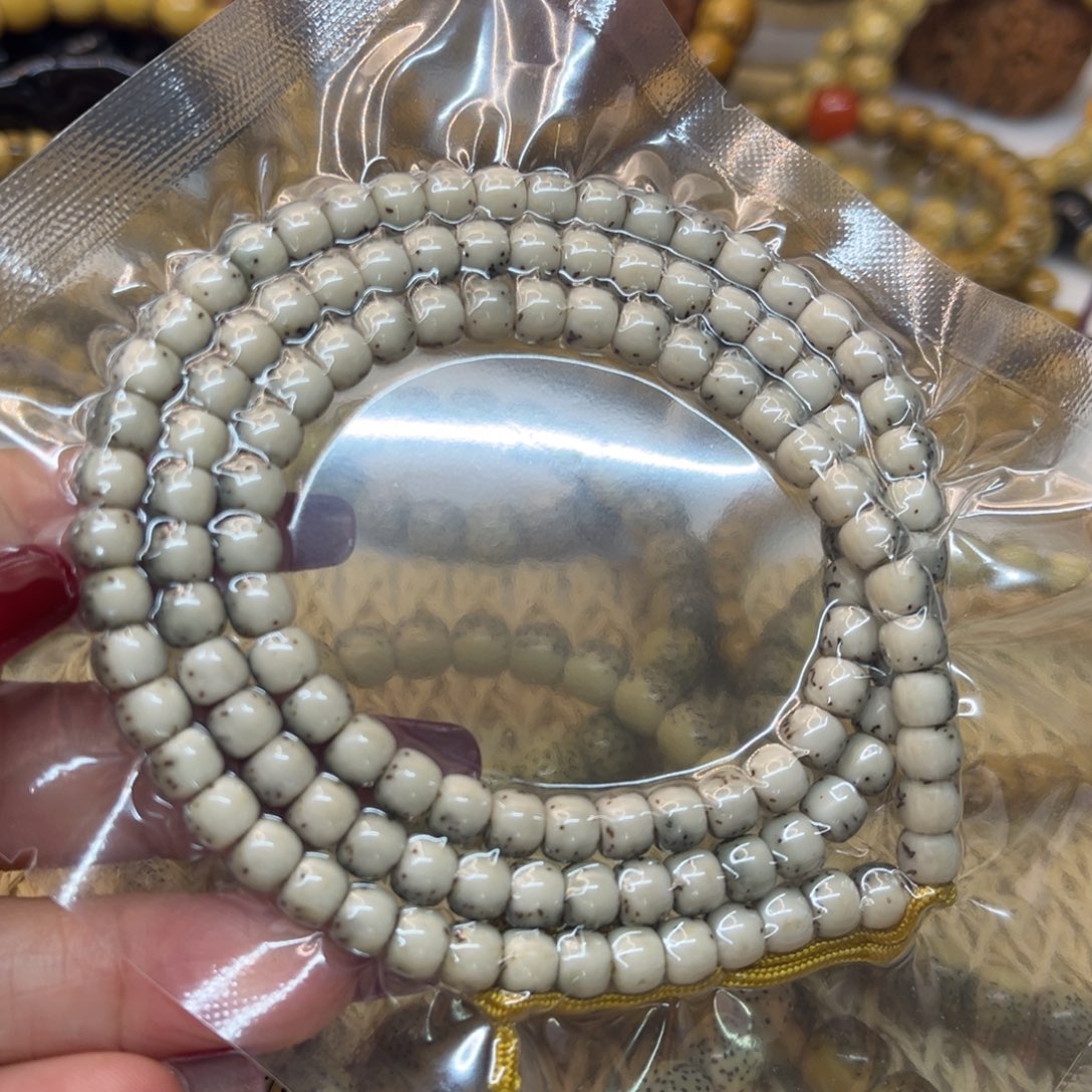 手串星月菩提原生态石玉料卡i