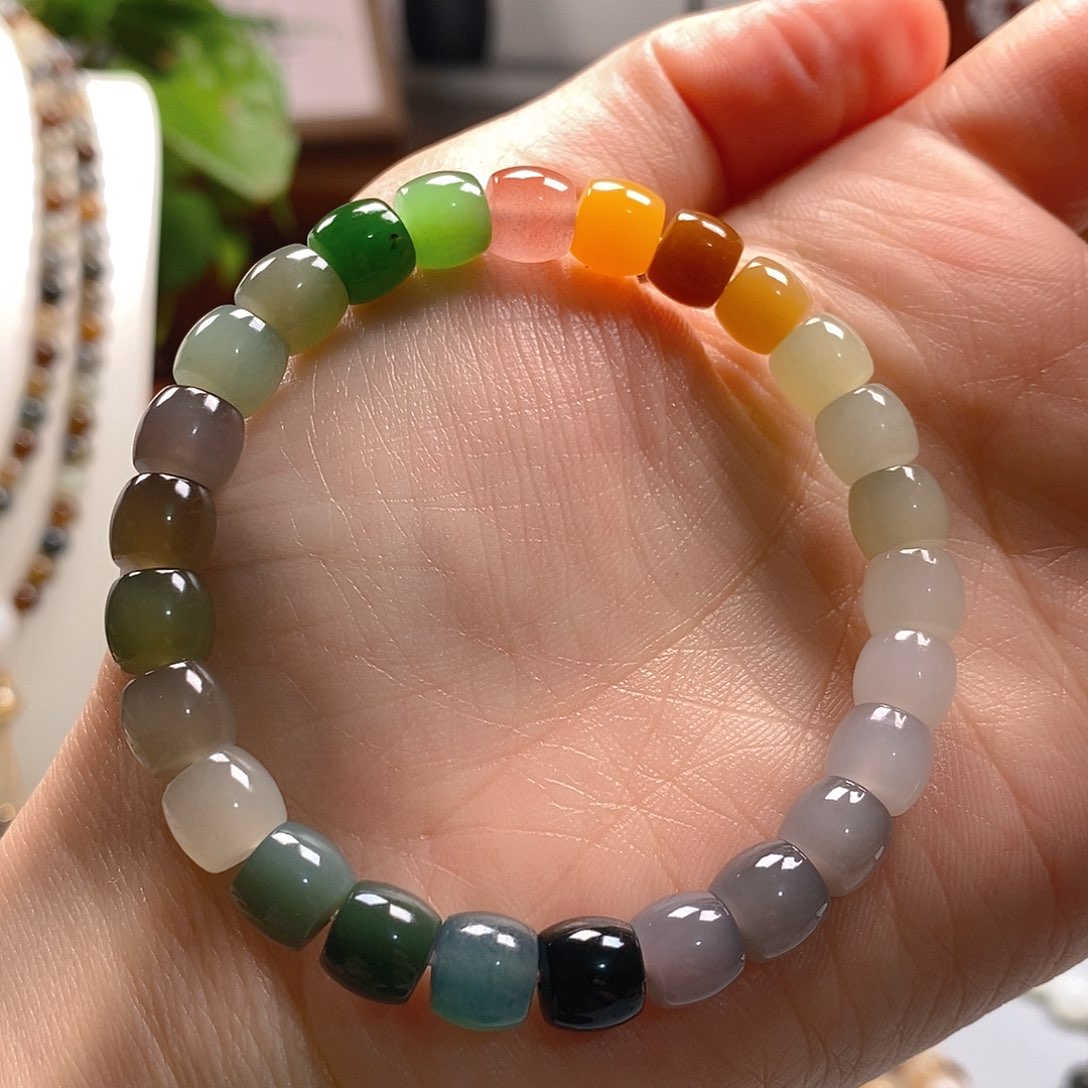 和田玉手串未镶嵌