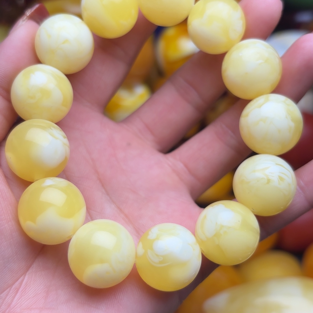 琥珀手链未镶嵌蜜蜡