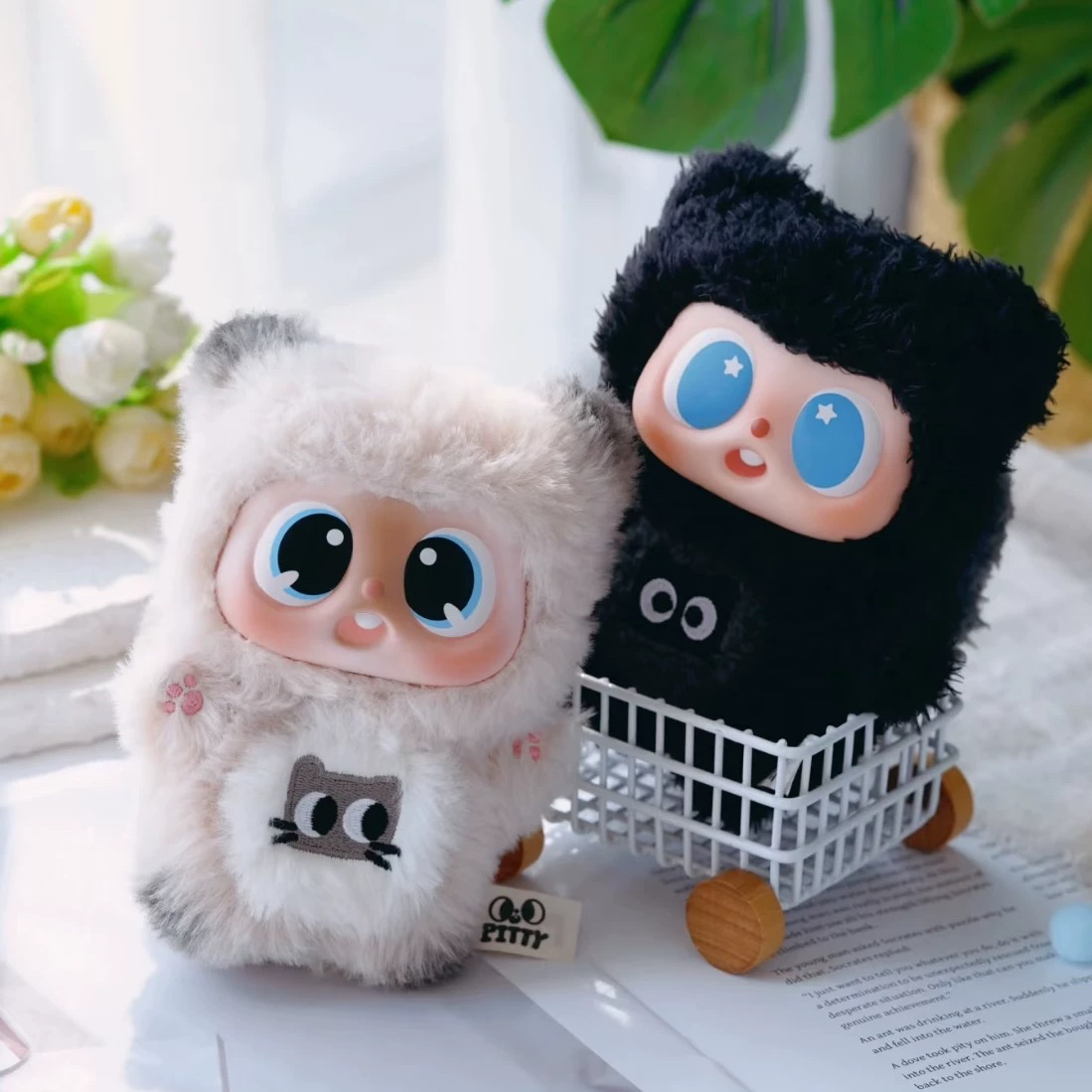 【拆袋】Pitty二代喵喵宿舍搪胶毛绒盲盒可爱挂件潮玩具公仔手办