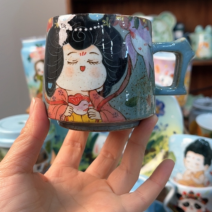 陶景德镇釉下手绘陶瓷