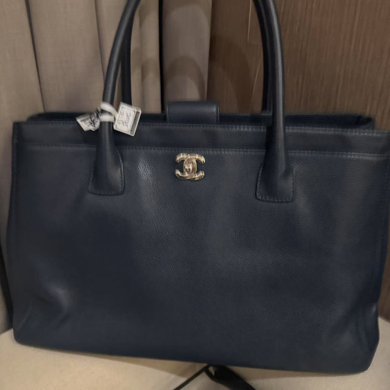 95新 Chanel/香奈儿 伦老板/95新/香奈儿黑色托特