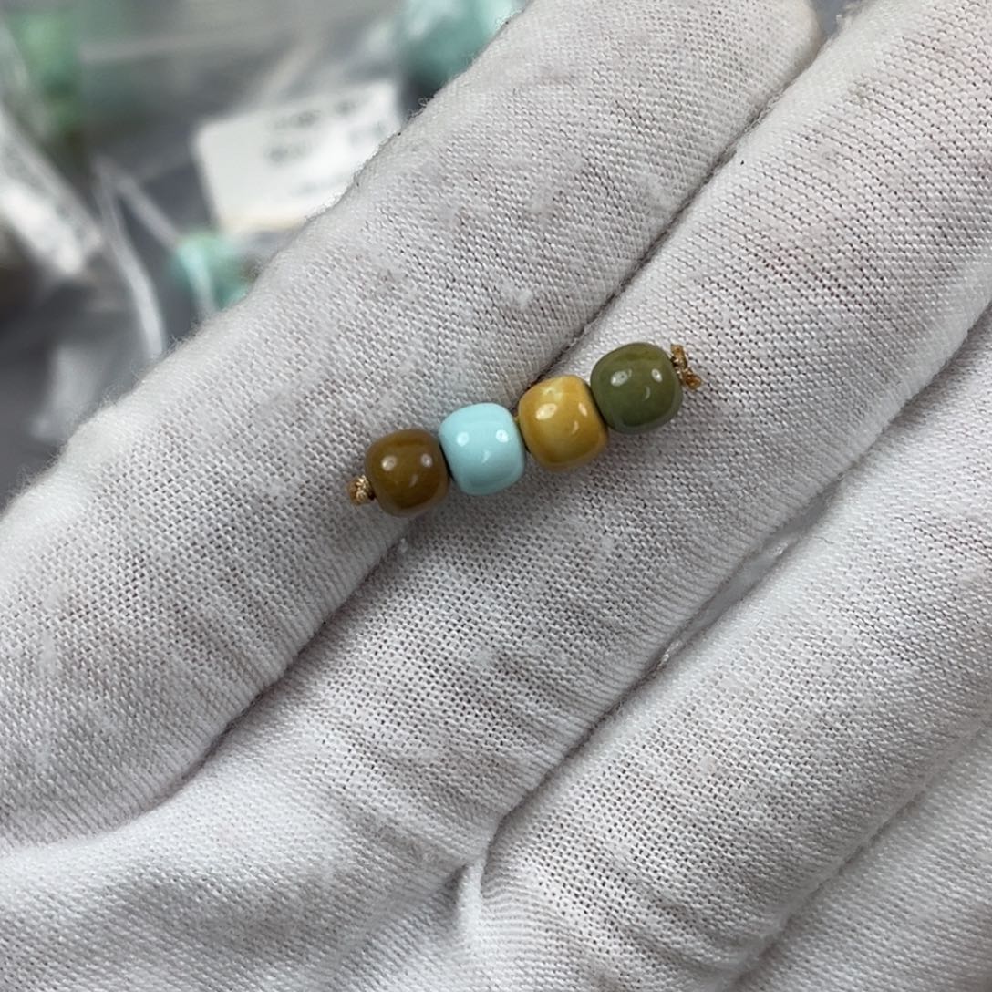 绿松石未镶嵌老型素珠编号28