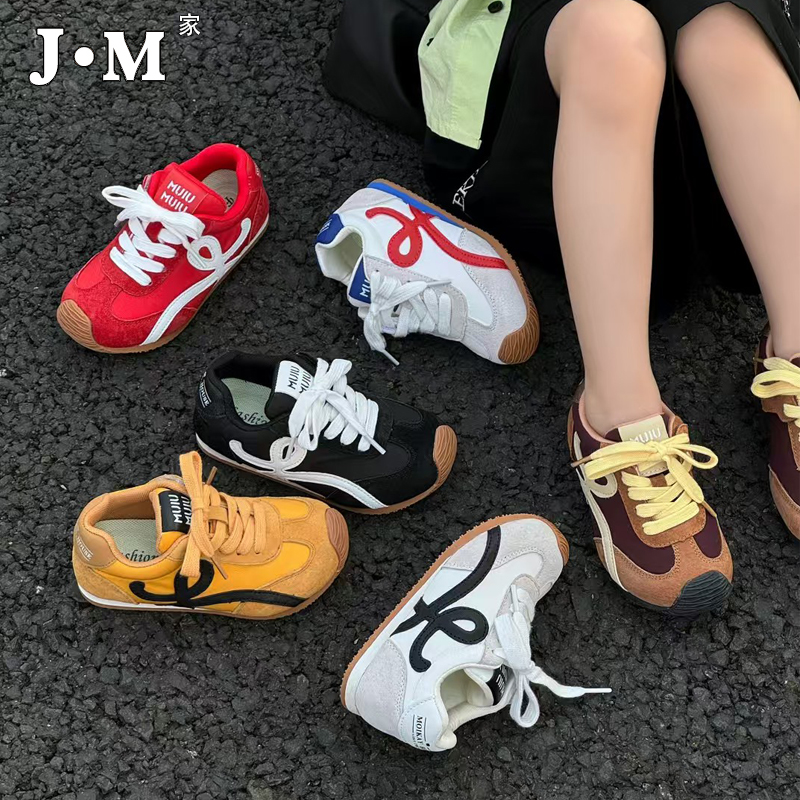 【小罗同学】儿童复古阿甘鞋2025新款秋季男童运动鞋宝宝女童德训鞋