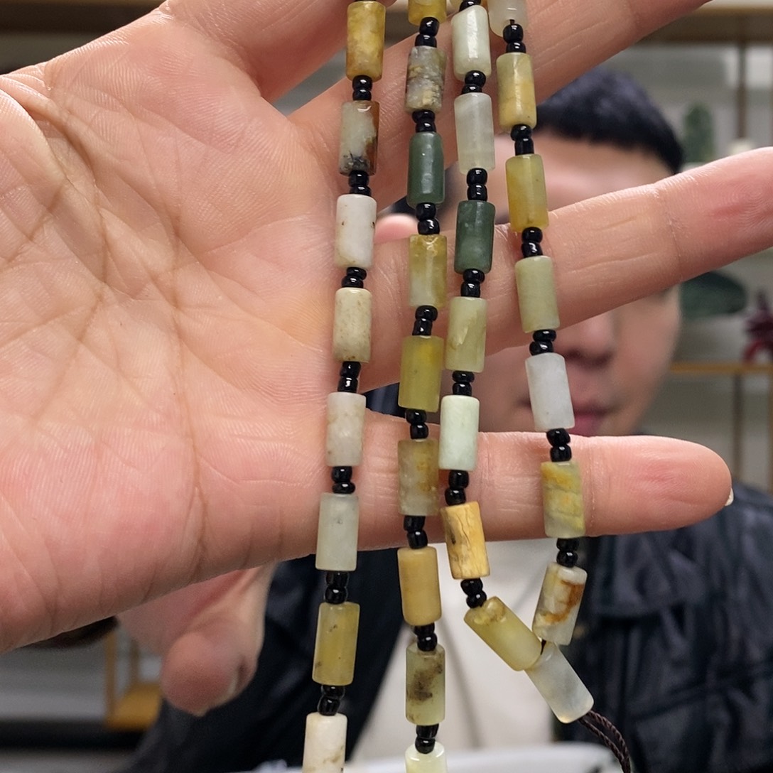 蛇纹石玉链子未镶嵌