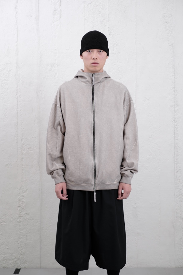 Attempt 粗斜纹扭皱卫衣