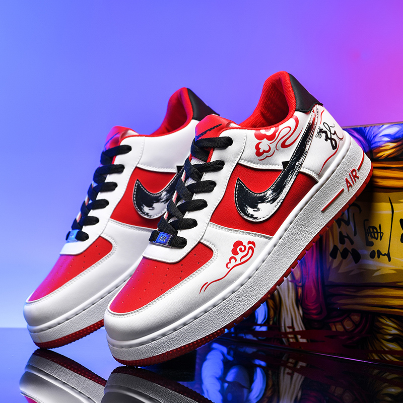 2025新款鞋子男夏季透气空军低帮龙年限定情侣休闲时尚板鞋运动鞋