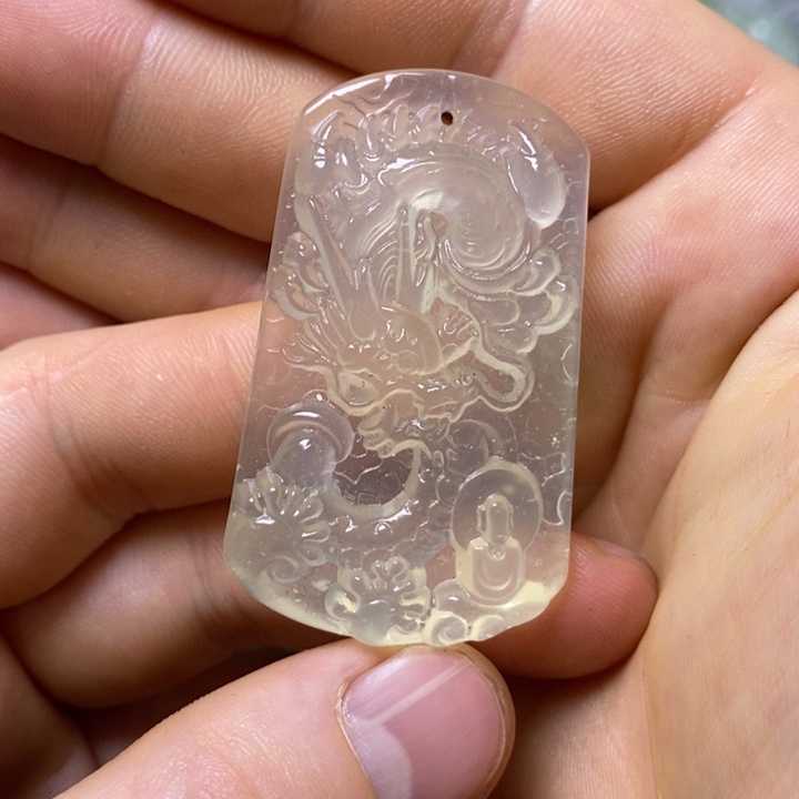 岫玉未镶嵌岫玉挂件 