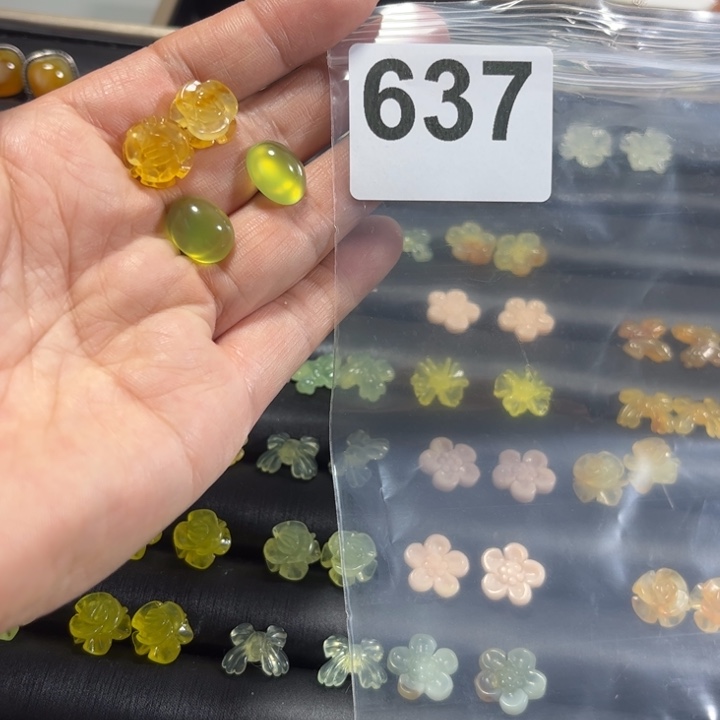 岫玉耳饰未镶嵌?***好