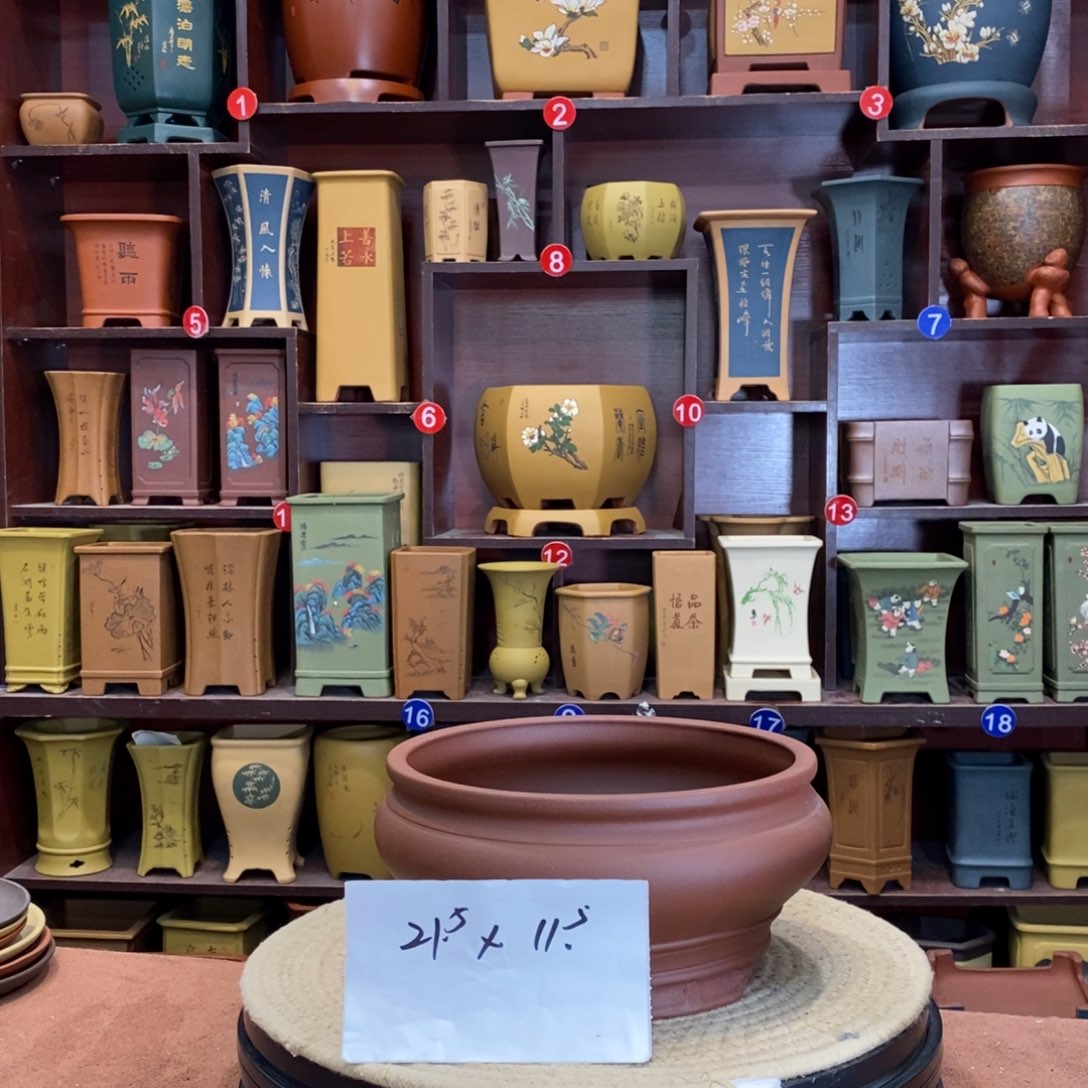 紫砂花盆紫砂花盆