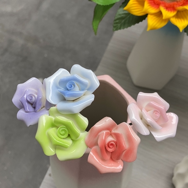 陶瓷手工制作陶瓷花