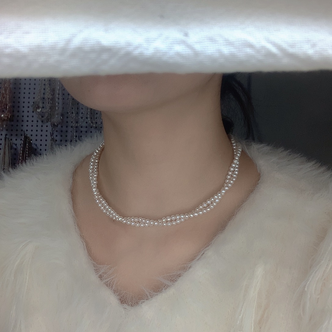 唐***糖耳饰淡水珍珠银S925镶嵌